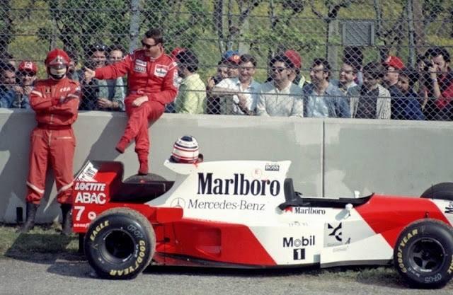 “Opravdu tohle nechci dělat.” Mansell odstavil během GP Španělska svůj McLaren a odešel z F1